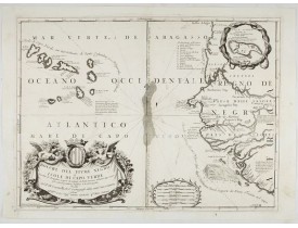 CORONELLI, V.M. -  Bocche del Fiume Negro et Isole di Capo Verde. . . CORONELLI, V.M. -  Bocche del Fiume Negro et Isole di Capo Verde. . .