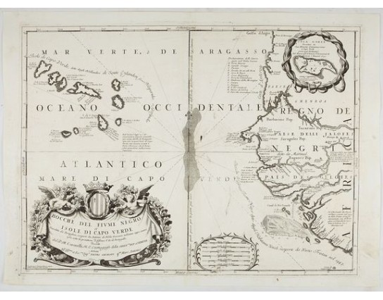 CORONELLI, V.M. -  Bocche del Fiume Negro et Isole di Capo Verde. . .
