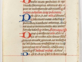 BREVIER -  A leaf from a breviary.