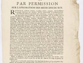 PLACARD PUBLICITAIRE POUR LA "BOULE DE MARS".