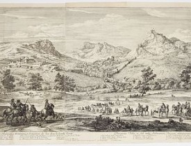 MEULEN, Adam Frans van der. -  Veue de la ville, et fauxbourg de Salins…