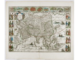 BLAEU, W. -  Asia noviter delineata.. BLAEU, W. -  Asia noviter delineata..