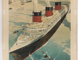 Attrib. Walter Thomas. -  French Line CGT Poster.