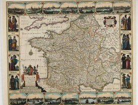 VISSCHER, N. -  Nova Haec tabula Galliae. . .