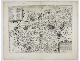 DE JODE, G. -  Nova et integra caenomaniae descriptio vulg. Le Mans. DE JODE, G. -  Nova et integra caenomaniae descriptio vulg. Le Mans.
