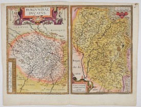 ORTELIUS, A. -  Burgundiae Ducatus. Burgundiae Comitatus.