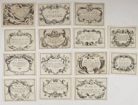 TASSIN, N. -  [Set of 14 title pages] Les plans et profils de toutes les principales villes et lieux considerables de France . . .