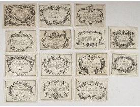 TASSIN, N. -  [Set of 14 title pages] Les plans et profils de toutes les principales villes et lieux considerables de France . . .