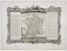 DESNOS,S. -  La France Divisée en ses quarante gouvernemens . . .