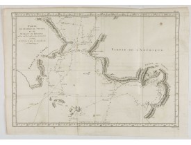 BERNARD, J.F. / COOK, Capt. -  Carte de l'Entrée de Norton, et du Detroit de Bhering ou Von vou le Cap le plus oriental de l'Asie, et la Pointe la plus occidentale de l'Amerique.