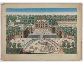 AVELINE / ESNAUTS et RAPILLY / DAUMONT. -  Veuë et Pers-pective de l'Entrée du Château de Marly en général.