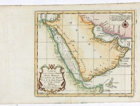 BELLIN,J.N. / Comte de Maurepas. -  Carte de la Coste d'Arabie, Mer Rouge, et Golfe de Perse. . .