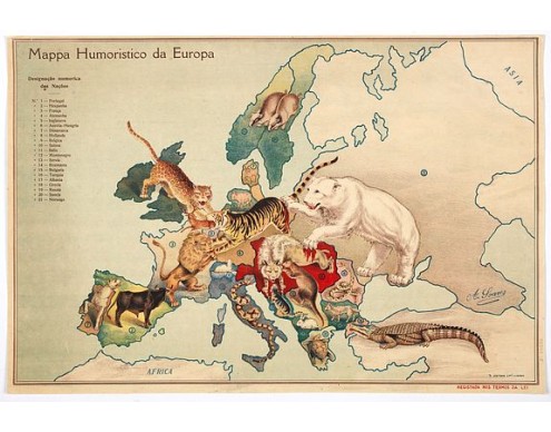 SOARES, A. -  Mappa Humoristico da Europa.
