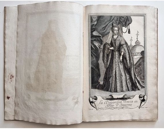 [BALDUINO (Giacomo)], ZUCHI (Andrea) / WOLFF (Jeremias). - Recueil de costumes. Imagini degl'abiti con cui Va uestita la Nobiltà della Serenis.ma Republica di Venezia. Suivi de: [Augsburger Kleidertrachten].