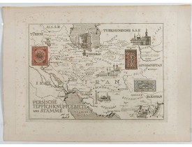 ANONYMOUS. -  Persische Teppichknüpfgebiete und Stämme. ANONYMOUS. -  Persische Teppichknüpfgebiete und Stämme.