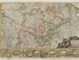 WIT, F. de. -  Fluviorum Rheni Mosae. Moselleae Moeni Neccaris. . .