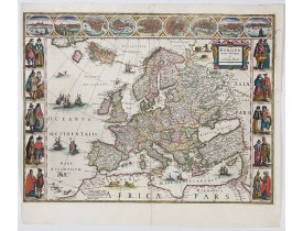 BLAEU, W. -  Europa recens descripta à Guilielmo Blaeuw. BLAEU, W. -  Europa recens descripta à Guilielmo Blaeuw.