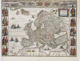 BLAEU, W. -  Europa recens descripta à Guilielmo Blaeuw.