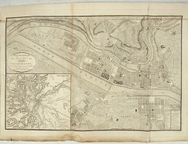 DIGNOSEYO, Laurent. -  Nouveau Plan Géométral de la Ville de Lyon, Avec ses projets d'agrandissement & d'embellissement, Divisé par Arrondissements;