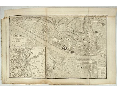DIGNOSEYO, Laurent. -  Nouveau Plan Géométral de la Ville de Lyon, Avec ses projets d'agrandissement & d'embellissement, Divisé par Arrondissements;