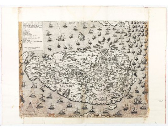 LAFRERI, Antonio. - Disegno dell Isola di Malta con li porti et forti… In Roma per Antonio Lafreri nel anno 1565. LAFRERI, Antonio. - Disegno dell Isola di Malta con li porti et forti… In Roma per Antonio Lafreri nel anno 1565.