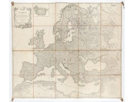 ROBERT DE VAUGONDY, Didier / C.en LAMARCHE. -  L'Europe divisée en des Etats, Empires, Royaumes et Républiques.