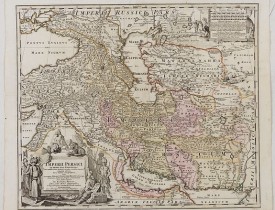 HOMANN, J.B. -  Imperii Persici in omnes suas Provincias . . .  Exacte Divisi Nova Tabula Geographica. . .