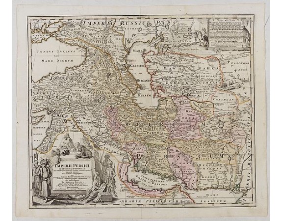 HOMANN, J.B. -  Imperii Persici in omnes suas Provincias . . .  Exacte Divisi Nova Tabula Geographica. . .