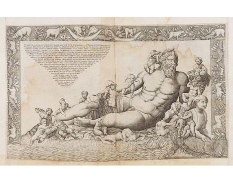 BEATRIZET, Nicolas / LAFRERI, Antonio. - Veterum Monumentorum Studiose Lector.../...Ant Lafreri aenea tabula nunc profert ex antiquo simulachro quod in vaticano adhuc conspicitur exacte effigiata. BEATRIZET, Nicolas / LAFRERI, Antonio. - Veterum Monumentorum Studiose Lector.../...Ant Lafreri aenea tabula nunc profert ex antiquo simulachro quod in vaticano adhuc conspicitur exacte effigiata.