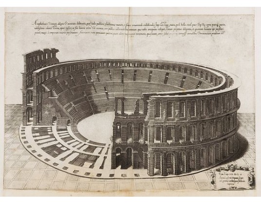LAFRERI, Antonio. -  Amphitheatri Veronen[sis] diligens et accurata delineatio…