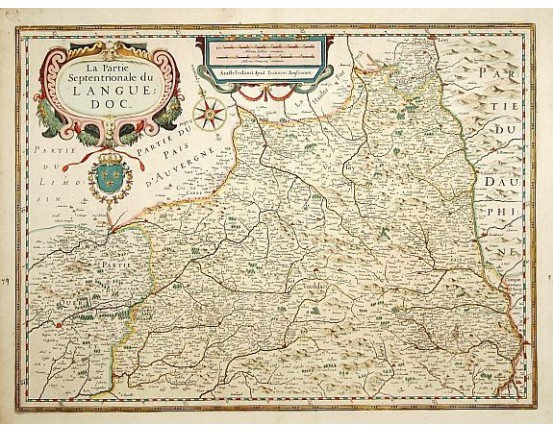 JANSSONIUS, J. - La Partie Septentrionale du Languedoc. JANSSONIUS, J. - La Partie Septentrionale du Languedoc.