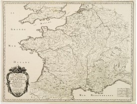 SANSON,N./ MARIETTE,P. -  La France et les environs, jusques a l'Estendue de l'Ancienne Gaule..
