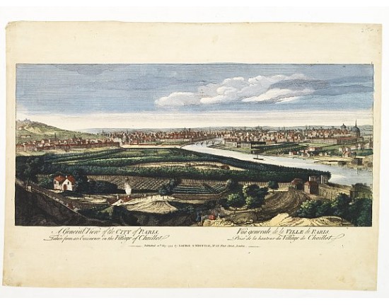 LAURIE, R. / WHITTLE, J. - A General view of the city of Paris - Vüe generale de la ville de Paris. LAURIE, R. / WHITTLE, J. - A General view of the city of Paris - Vüe generale de la ville de Paris.