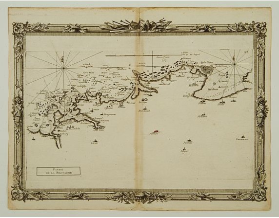 BRION DE LA TOUR, Louis. - Partie de la Bretagne. (21). BRION DE LA TOUR, Louis. - Partie de la Bretagne. (21).