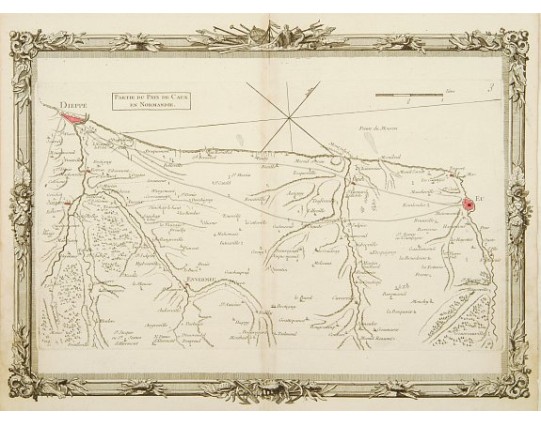 BRION DE LA TOUR, Louis. - Partie du Pays de Caux en Normandie. (3) BRION DE LA TOUR, Louis. - Partie du Pays de Caux en Normandie. (3)