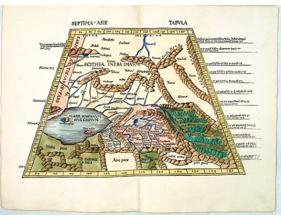WALDSEEMÜLLER, M. - Septima Asie Tabvla. WALDSEEMÜLLER, M. - Septima Asie Tabvla.
