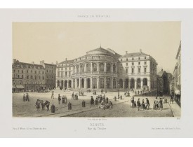 DEROY. -  Rennes - Vue du Theâtre.