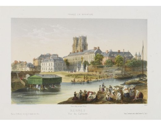 DEROY. - Rennes - Vue du Calvaire. DEROY. - Rennes - Vue du Calvaire.