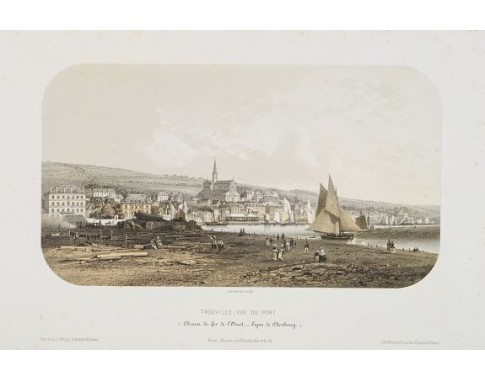JACOTTET, J. - Trouville, vue du port. JACOTTET, J. - Trouville, vue du port.