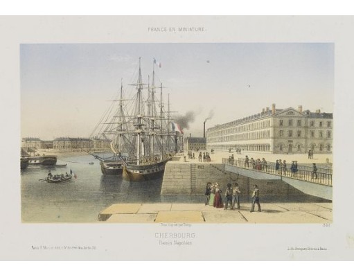 DEROY. - Cherbourg - Bassin Napoléon. DEROY. - Cherbourg - Bassin Napoléon.