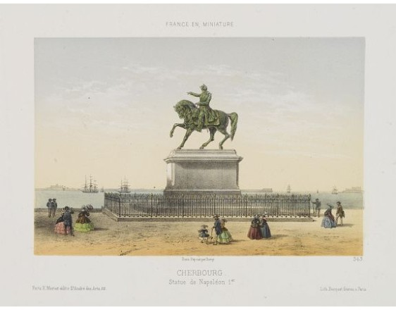 DEROY. - Cherbourg - Statue de Napoléon 1er. DEROY. - Cherbourg - Statue de Napoléon 1er.