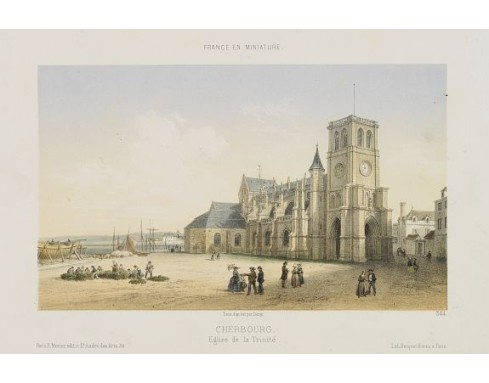 DEROY. -  Cherbourg - Eglise de la Trinité.