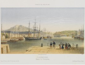 DEROY. -  Cherbourg. Bassin du commerce.