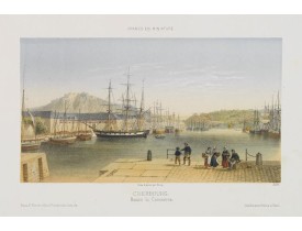 DEROY. -  Cherbourg. Bassin du commerce.