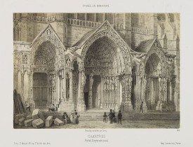 DEROY. -  Chartres. Portail Septentrional.