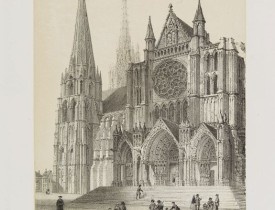 DEROY. -  Chartres. Portail Septentrional.