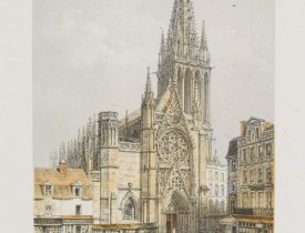 DEROY. -  Caen. Portail de St. Pierre.