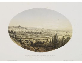 JACOTTET, J. -  Vue générale du Mans, prise du chemin de Rouillon.. JACOTTET, J. -  Vue générale du Mans, prise du chemin de Rouillon..
