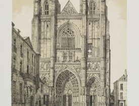 ASSELINEAU, Léon Auguste. -  La Cathédrale à Nantes.
