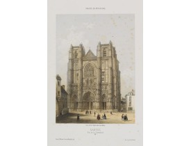 DEROY. -  Nantes. Vue de la Cathédrale.